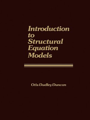 cover image of Introduction to Structural Equation Models